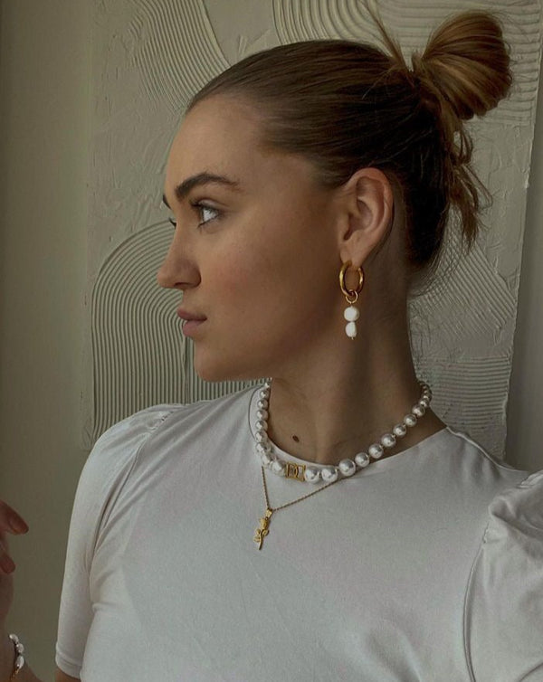 Malene earrings Gold
