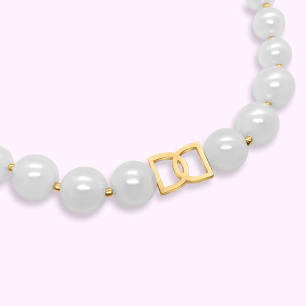 Pearl choker necklace Gold - Limited